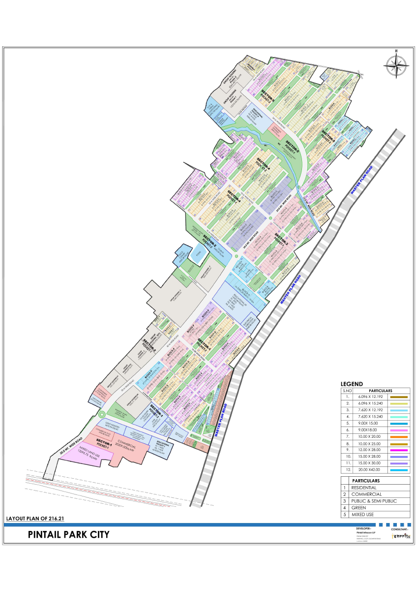 Pintail Park City supplied layout plan